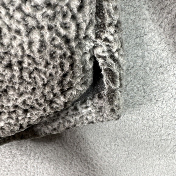 Altar’d State Jacket Womens Large Gray Wubby Teddy Sherpa Quarter Zip Pullover - Picture 6 of 11